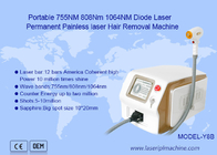 Tragbare Dioden-Laser-Haar-Abbau-Schönheits-Maschine 808nm der hohen Leistung