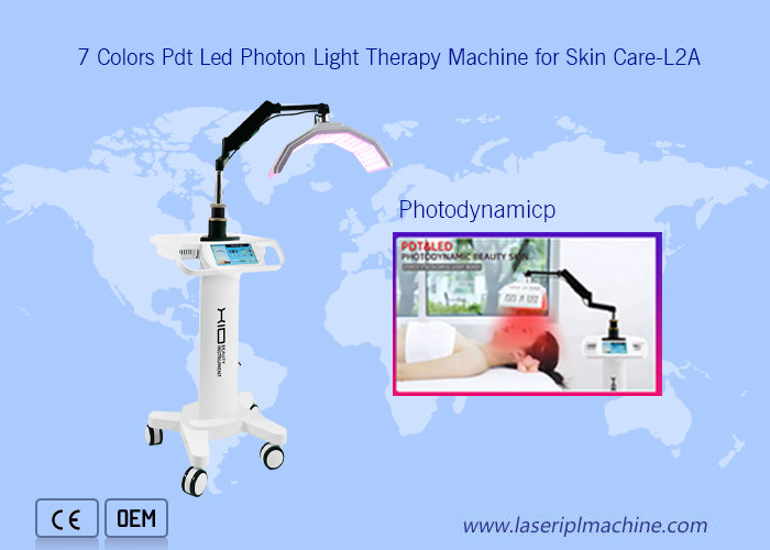 7 Colors Pdt Led Photon Therapy Gesichtslifting Schönheitsmaschine für Hautpflege.
