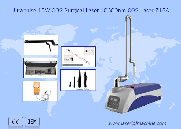 Schrammen Sie Abbau-und des Pigment-Abbau-15W CO2-chirurgische medizinische Laser-Maschine