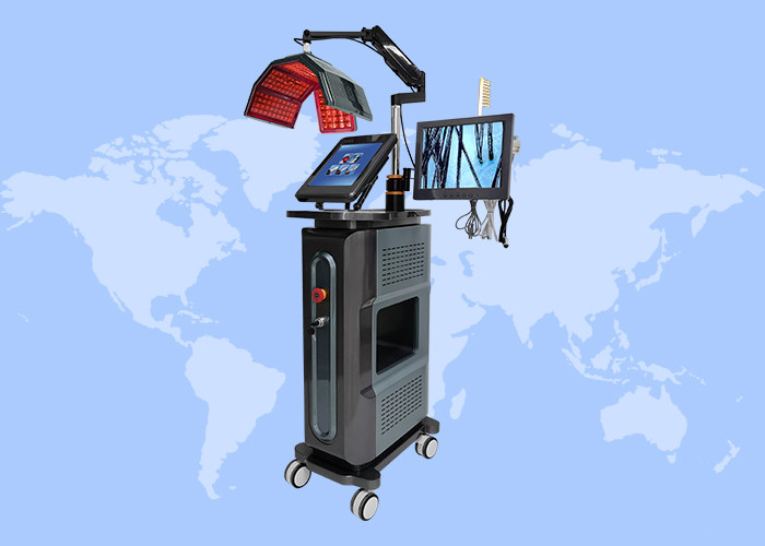 Diodenlaser Niedrigstufentherapie Haarwachstum Haarausfall Behandlung Wachstum 650nm Licht Wiederaufwuchsmaschine