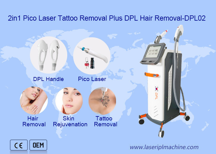 2 in 1 Dpl-Maschinen-Haar-Abbau Pico Laser Tattoo Removal Beauty