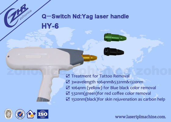 Guter Preis 1064nm u. 532nm Q - Schalter Nd YAG Laser-Tätowierungs-Abbau-Maschinen-Griff Online