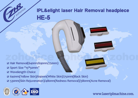 Guter Preis IPL u. E - helles Haar-Abbau-Laser-Griff-Stück-große Spotgröße 15*50mm Online