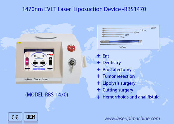 Guter Preis 1470 Nm Dioden-Optische Faser-Laser-Liposuktionsmaschine Tragbar Nicht-chirurgisch Online