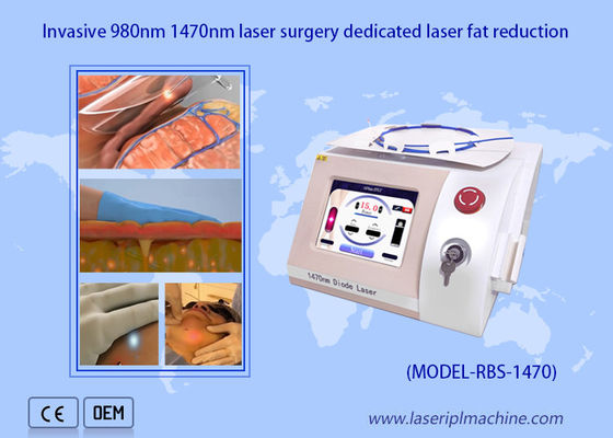 Guter Preis Optischer Laser Faser-Laser-Fettabbau-tragbarer Dioden-Laser-Maschinen-980nm 1470nm Online