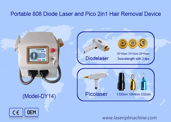 Guter Preis 2 in 1 Pico Laser Diode Haarentfernung und Picosecond Laser Tattoo Entfernung Maschine Online