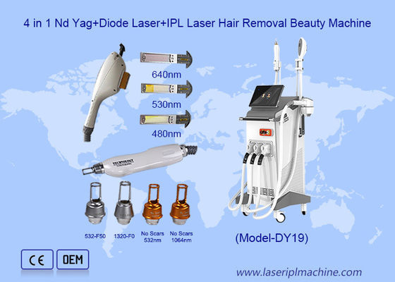 Guter Preis 3 IN 1 Nd Yag 808nm Diode Laser Tattoo Entfernung IPL Akne Behandlung Maschine Online