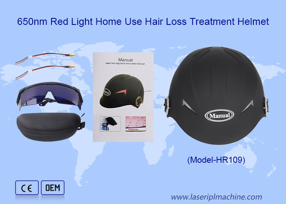 Heimgebrauch Rotlicht Haarausfallbehandlung 650nm Diodenlaserlampen Helm