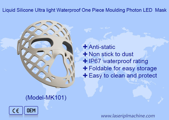 Hollow Out Design Soft Silicone Blau Rot Gelb Lichttherapie LED Gesichtsmaske