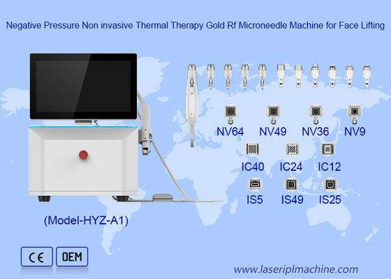 Doppelfrequenz Isolierte Nadel für Anti-Aging Gesichtslifting Gold RF Mikroneedle Machine