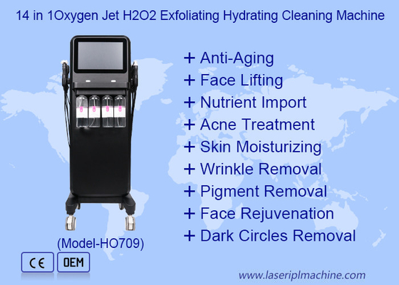 14 in 1 Sauerstoffstrahl H2O2 Exfoliating Hydrating Reinigungsmaschine