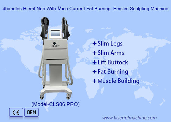 Guter Preis 4 Griffe Muskelaufbau HIEMT Elektromagnetischer Muskel-Stimulator Körper-Skulptur Maschine Online