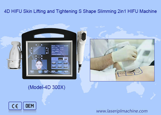 2 in 1 Liposonic Body Shaping Gesichts Haut Lift Faltenentferner 4d Hifu Maschine