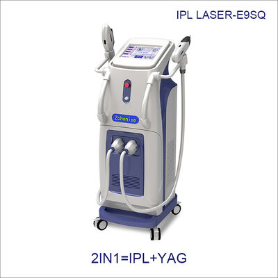 Guter Preis 2 in 1 IPL Laser-Haar-Abbau-Maschinen-vertikaler Tätowierungs-Abbau-Laser-Ausrüstung Online