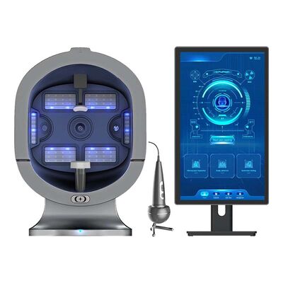 Guter Preis 21,5 Zoll 3 Kameras Haarfolikel Kopfhaut Scanner Detektor Gesichtshaut Analysegerät Online