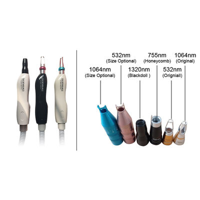 Guter Preis 1064 532 1320 755nm Hautverjüngung Q Wechselnd Nd Yag Lasergriff Online