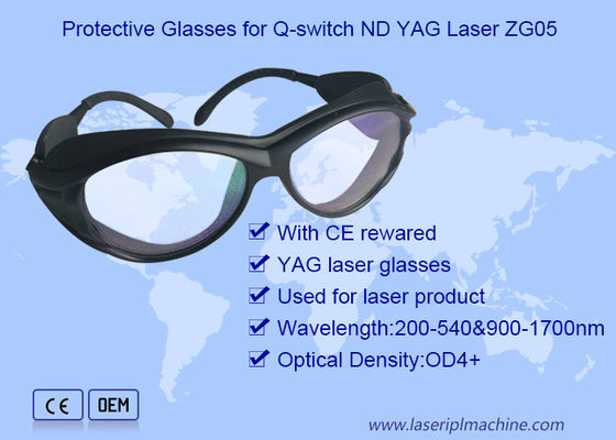 Nd Yag Lasersicherheits-Gläser des Tätowierungs-Abbau-190nm