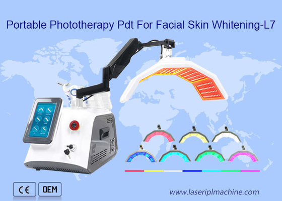 Tragbare Phototherapie Pdt führte Lichttherapie-Maschine für die Gesichtshaut, die Schönheit weiß wird